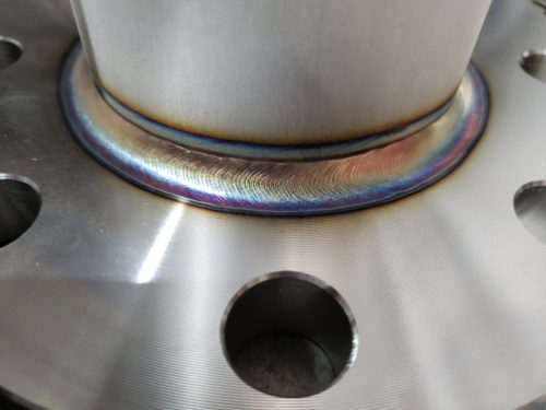 80Aのフランジ外側の溶接